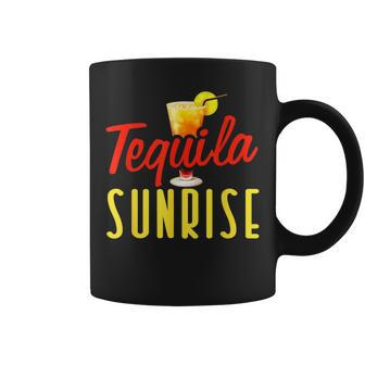 Alcohol Tequila Sunrise Cocktail Adult Holiday Gifts Coffee Mug | Mazezy