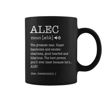 Alec Funny Adult Mens Name Definition Personalized Coffee Mug | Mazezy AU