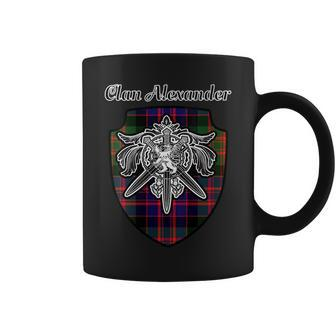 Alexander Scottish Clan Family Tartan Lion Sword Name Crest Gift For Womens Coffee Mug | Mazezy