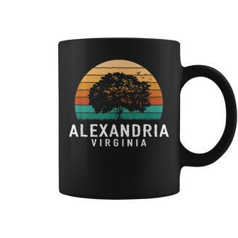 Alexandria Vintage Sunset Virginia Souvenir Coffee Mug | Mazezy