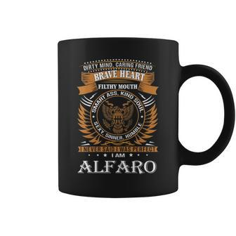 Alfaro Name Gift Alfaro Brave Heart Coffee Mug - Seseable