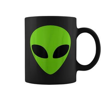Alien Head Weird Halloween Space Ufo Green Extraterrestrial Coffee Mug | Mazezy
