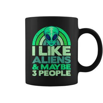 Alien Humor Alien Lover Ufo I Like Aliens Coffee Mug - Monsterry UK
