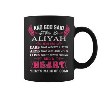 Aliyah Name Gift And God Said Let There Be Aliyah Coffee Mug - Seseable