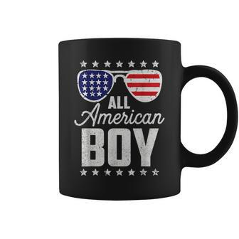 All American Boy 4Th Of July Sunglasses Usa Flag Boys Kids Coffee Mug | Mazezy