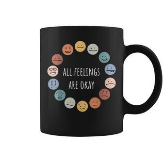 All Feelings Are Okay Mental Health Awareness Month Emotion Coffee Mug - Monsterry AU
