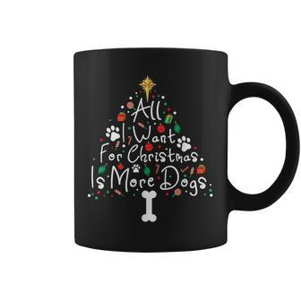 All I Want For Christmas Is More Dogs | Dog Owner Christmas Coffee Mug - Thegiftio UK