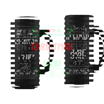 All I Want Is More Soju South Korean Alcohol Ugly Christmas Coffee Mug - Thegiftio UK