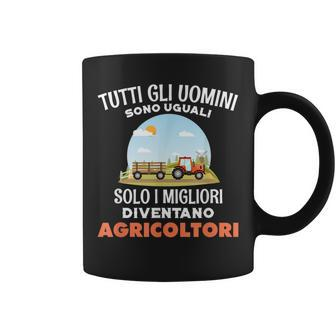 All Men Are Equal Only The Best Become Farmers Italian Words Coffee Mug | Mazezy