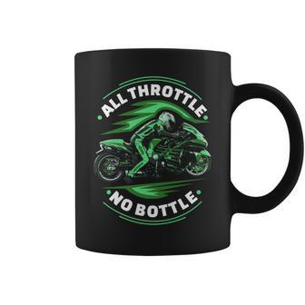 All Throttle No Bottle Motorcycle Racing Drag Bike Coffee Mug | Mazezy