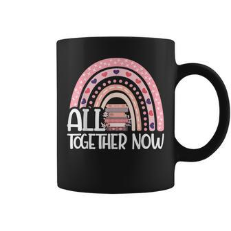 All Together Now Summer Reading 2023 Book Lover Rainbow Coffee Mug | Mazezy