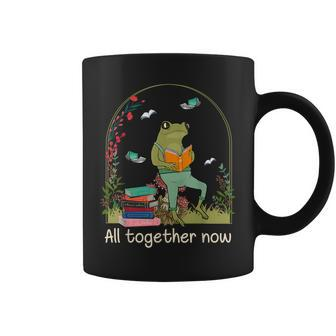 All Together Now Summer Reading 2023 Cute Frog Reading Coffee Mug | Mazezy
