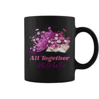 All Together Now Summer Reading Program 2023 Book Flowers Coffee Mug | Mazezy