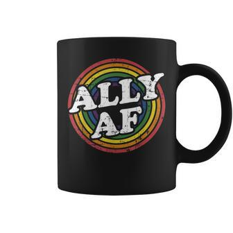 Ally Af Rainbow Flag For Lgbt Pride Month Support Coffee Mug | Mazezy CA