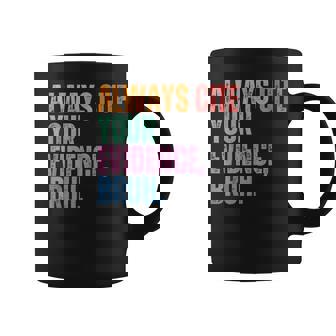 Always Cite Your Evidence Bruh Retro Vintage Coffee Mug - Seseable