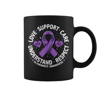 Alzheimer's Awareness End Alz Love Support Alzheimer's Coffee Mug - Seseable