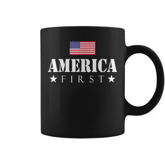 America First Trump 2024 America First 4Th July Day Coffee Mug - Thegiftio UK