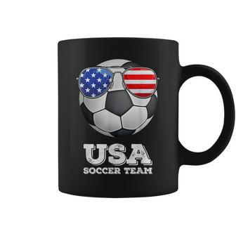 America National Soccer Team Football Sunglasses Us Flag Coffee Mug - Monsterry