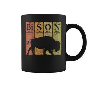 American Bison Periodic Table Elements Buffalo Retro Coffee Mug | Mazezy DE