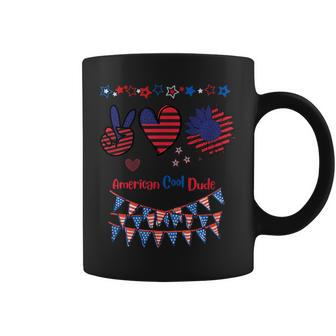 American Cool Dudes 4Th Of July Proud American Coffee Mug | Mazezy