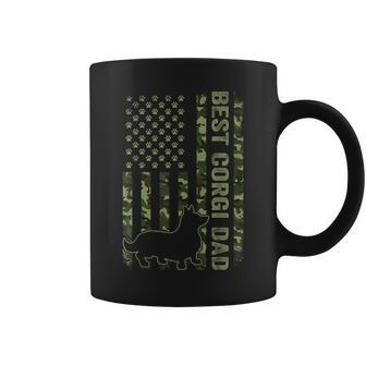 American Flag Best Corgi Dad Ever Dog Dad Coffee Mug | Mazezy