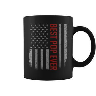 American Flag Dad Gifts For Fathers Day Best Pop Ever Coffee Mug | Mazezy