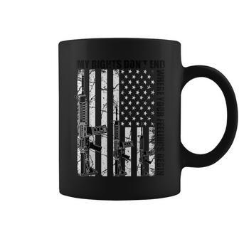American Flag My Rights Dont End Where Your Feelings Begin Coffee Mug | Mazezy