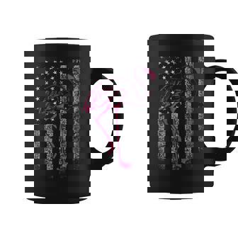 American Flag Pink Flamingo Patriotic 4Th Of July Usa Flag Coffee Mug | Mazezy