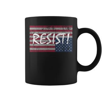 American Flag Resist Upside Down United States T Coffee Mug | Mazezy DE