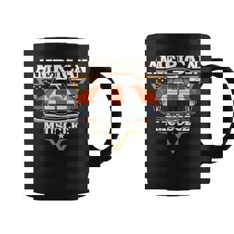 American Flag Vintage Muscle Car Hot Rod And Muscle Car Coffee Mug | Mazezy