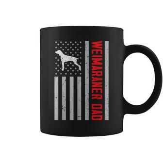 American Flag Weimaraner Dad Patriotic Weim Dog Dad Coffee Mug | Mazezy AU