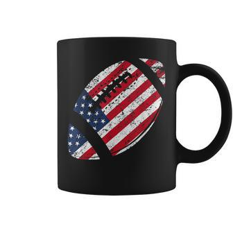 American Football 4Th July American Flag Patriotic Gift Coffee Mug | Mazezy