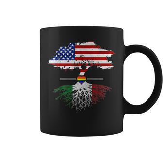 American Grown Italian Roots Gay Heart Lgbt Pride Coffee Mug | Mazezy