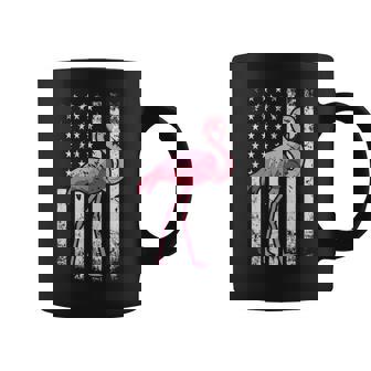 American Pride Patriotic Pink Bird Flamingo Patriotic Funny Gifts Coffee Mug | Mazezy
