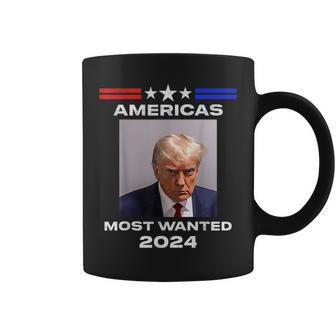 Americas Most Wanted Trump 2024 Coffee Mug - Seseable
