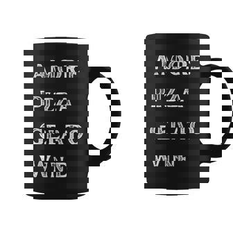 Amore Pizza Gelato Wine Italian Food And Beverage Coffee Mug | Mazezy