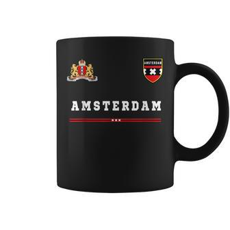 Amsterdam SportSoccer Jersey Flag Football Coffee Mug | Mazezy