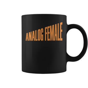 Analog Female - Playful Tech Ai & Robotics Antihero Robotics Funny Gifts Coffee Mug | Mazezy CA
