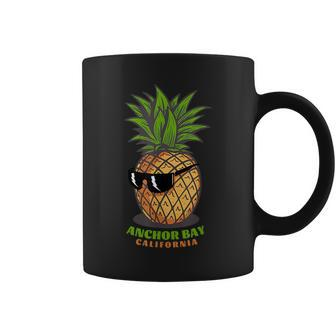 Anchor Bay Ca California Cute Pineapple Sunglasses Vacation Coffee Mug | Mazezy