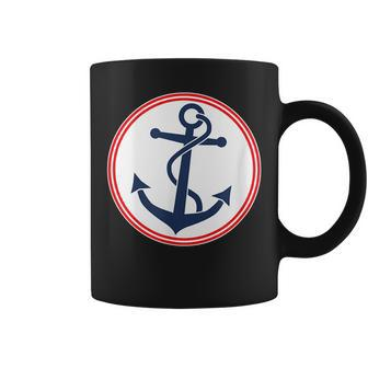 Anchor Red White And Blue Coffee Mug | Mazezy
