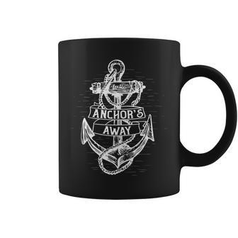 Anchors Away Mens And Womens Sailor Boat Captain Coffee Mug | Mazezy