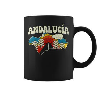 Andalusia Spain Vintage Spanish Community Rainbow Retro 70S Coffee Mug | Mazezy