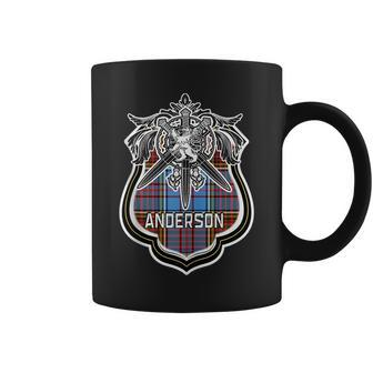 Anderson Scottish Clan Family Tartan Lion Sword Name Anderson Funny Gifts Coffee Mug | Mazezy