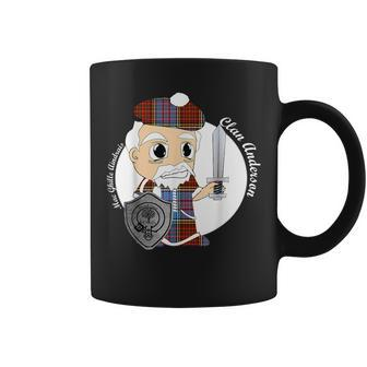 Anderson Surname Last Name Scottish Clan Tartan Badge Crest Funny Last Name Designs Funny Gifts Coffee Mug | Mazezy