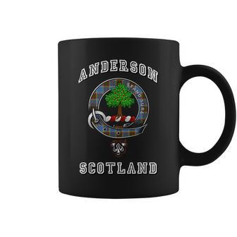 Anderson Tartan Clan Badge Athletic Style Anderson Funny Gifts Coffee Mug | Mazezy