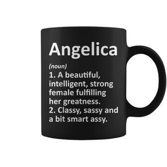 Angelica Definition Personalized Name Christmas Coffee Mug | Mazezy