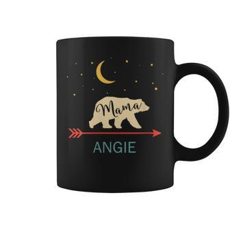 Angie Name Personalized Retro Mama Bear Coffee Mug | Mazezy DE