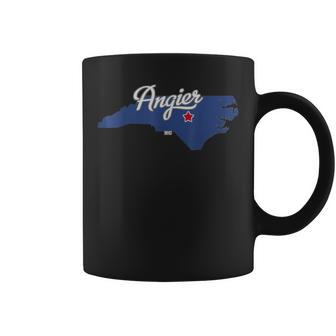 Angier North Carolina Nc Map Coffee Mug | Mazezy