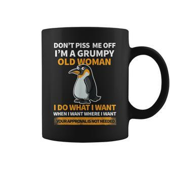 Angry Penguin Im A Grumpy Old Woman I Do What I Want Coffee Mug | Mazezy