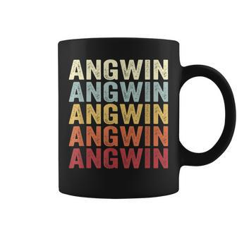 Angwin California Angwin Ca Retro Vintage Text Coffee Mug | Mazezy
